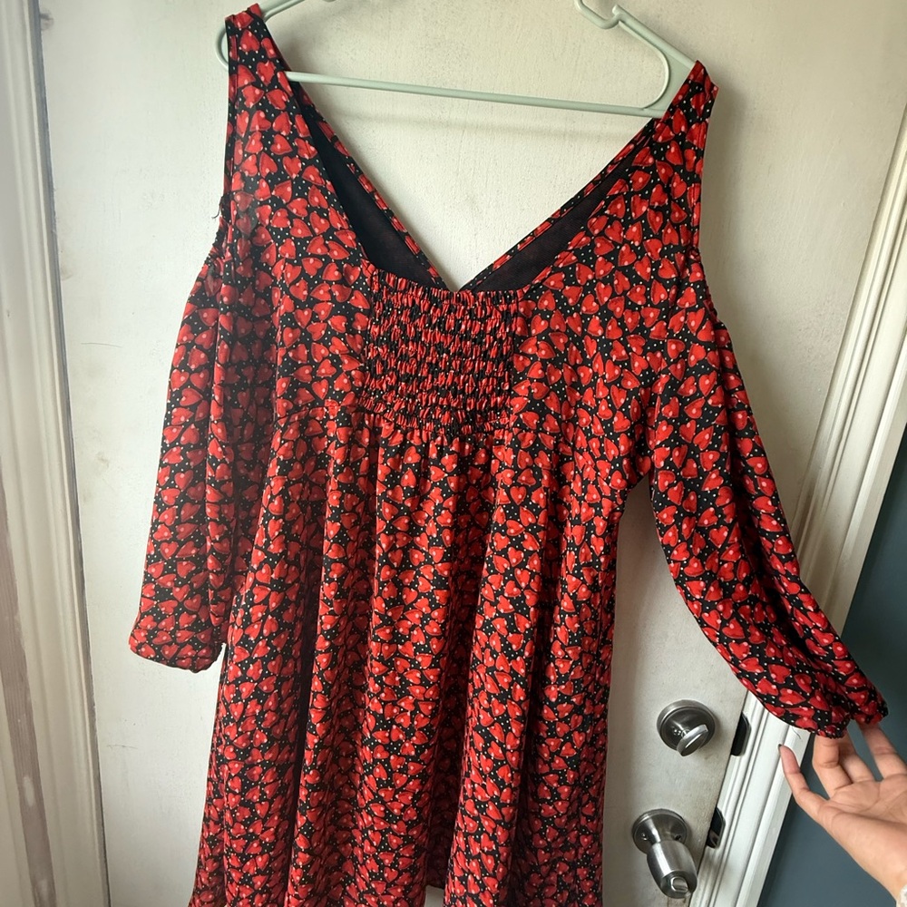 Torrid x Alice in Wonderland Cold Shoulder Heart Dress